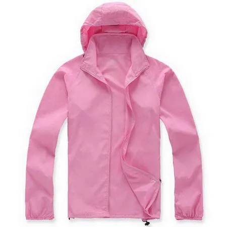 Lovers Sun Protection Skin Summer Jacket Women Men Spring Fashion Female Coats Women's Foldable Hooded Jackets,AM034