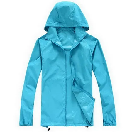 Lovers Sun Protection Skin Summer Jacket Women Men Spring Fashion Female Coats Women's Foldable Hooded Jackets,AM034