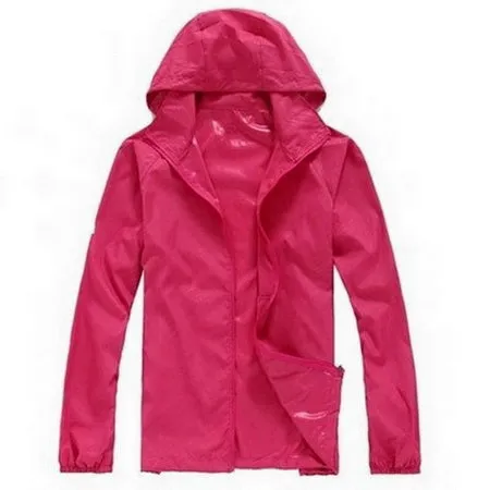 Lovers Sun Protection Skin Summer Jacket Women Men Spring Fashion Female Coats Women's Foldable Hooded Jackets,AM034