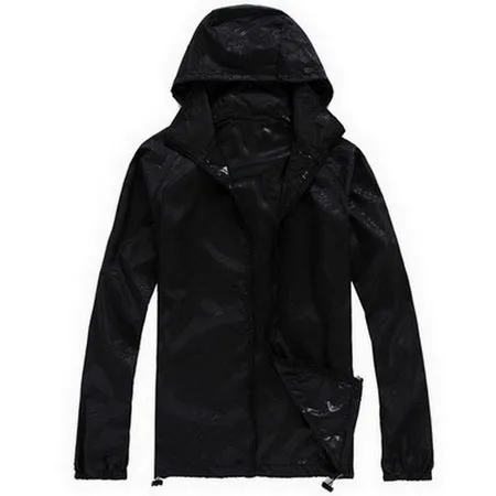 Lovers Sun Protection Skin Summer Jacket Women Men Spring Fashion Female Coats Women's Foldable Hooded Jackets,AM034