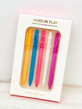 'Lucky' Word Play Pen Set