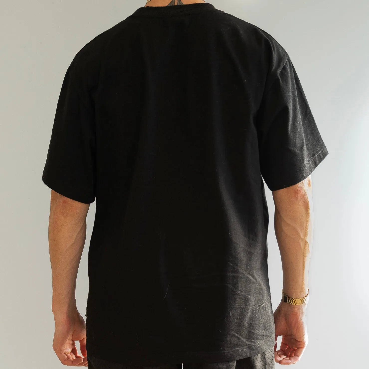 LUXURY BLANK TEE - BLACK