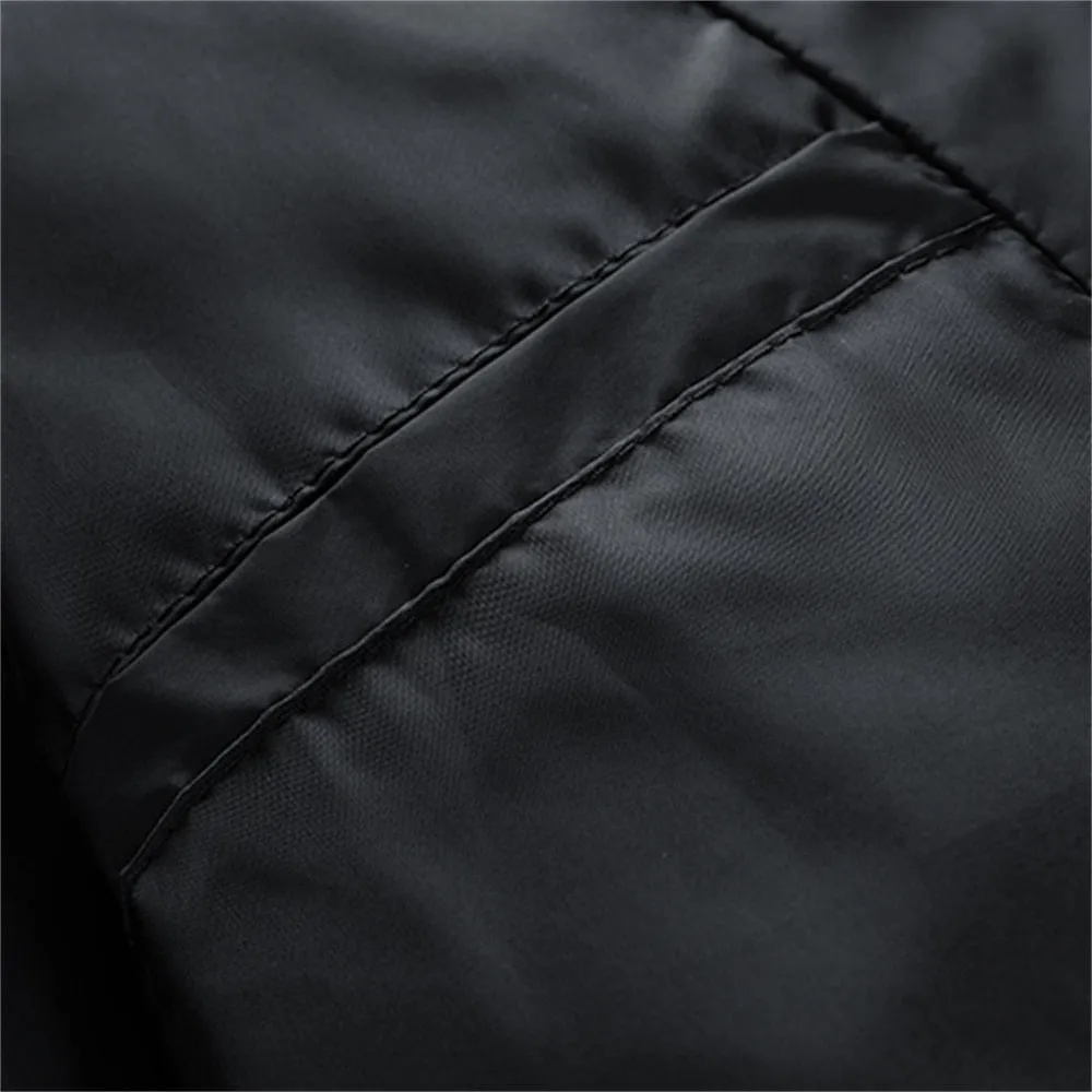 Men's  Parkas Solid Color Stand Collar Diamond Lattice Zipper Jackets Autumn Winter Warm Coats Clothing