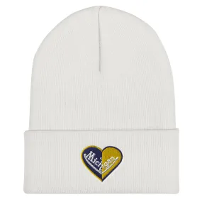 Michigan Split Heart Beanie