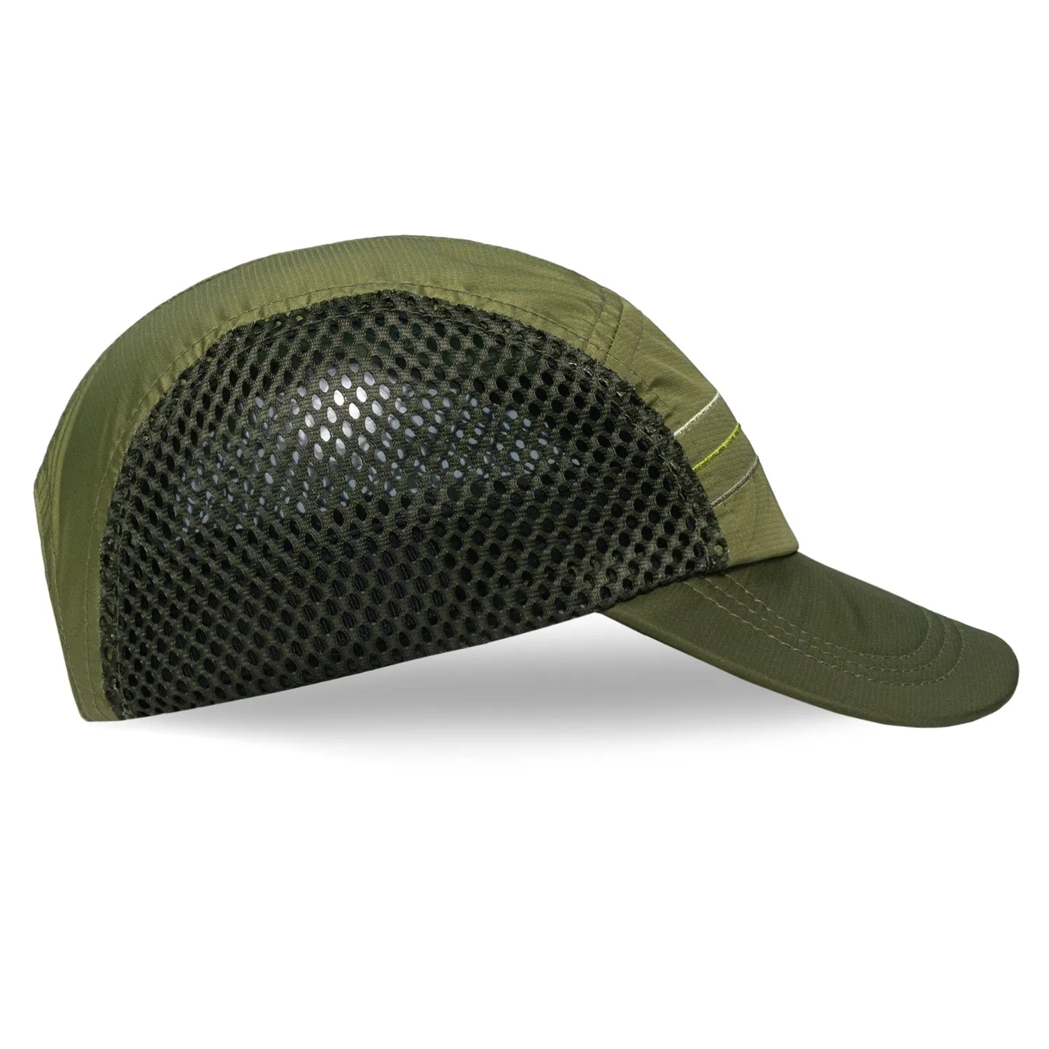 Mountains Olive Crusher Hat