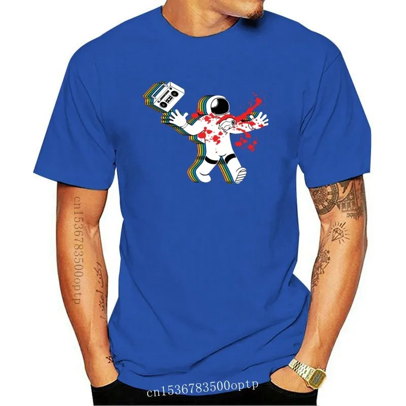 New Boombox Astronaut Alien T Shirt Custom Short Sleeve Brand-clothing 2021 Car-styling Big Size Cotton Crewneck Shirts For Boys