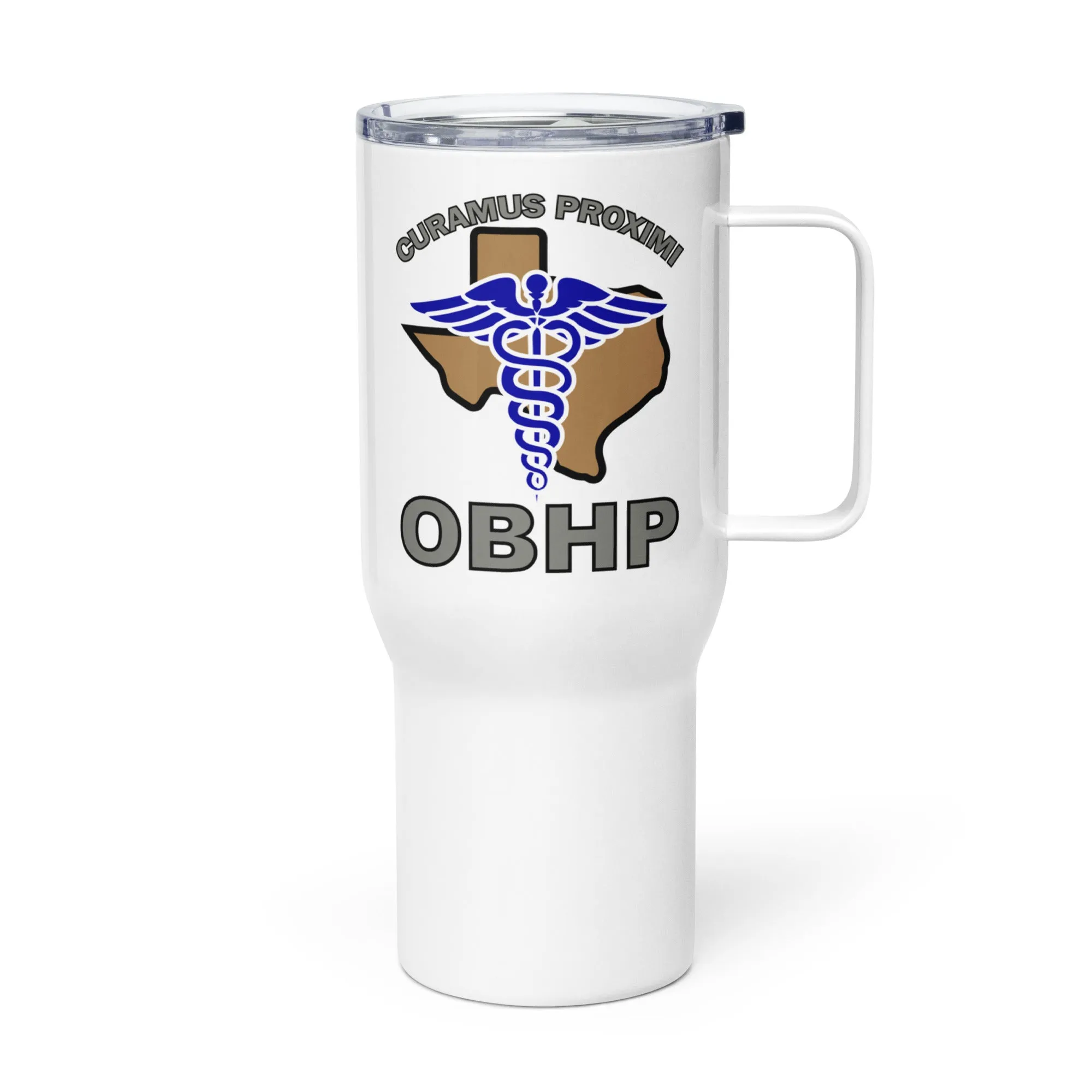 OBHP Travel mug with a handle