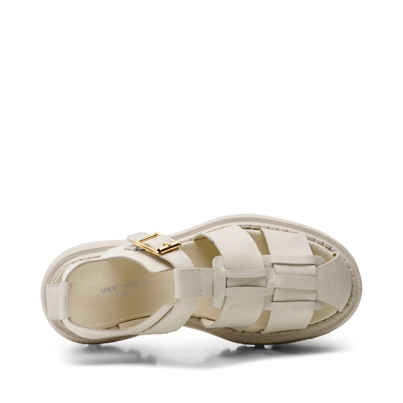 Posey sandal læder - OFF WHITE