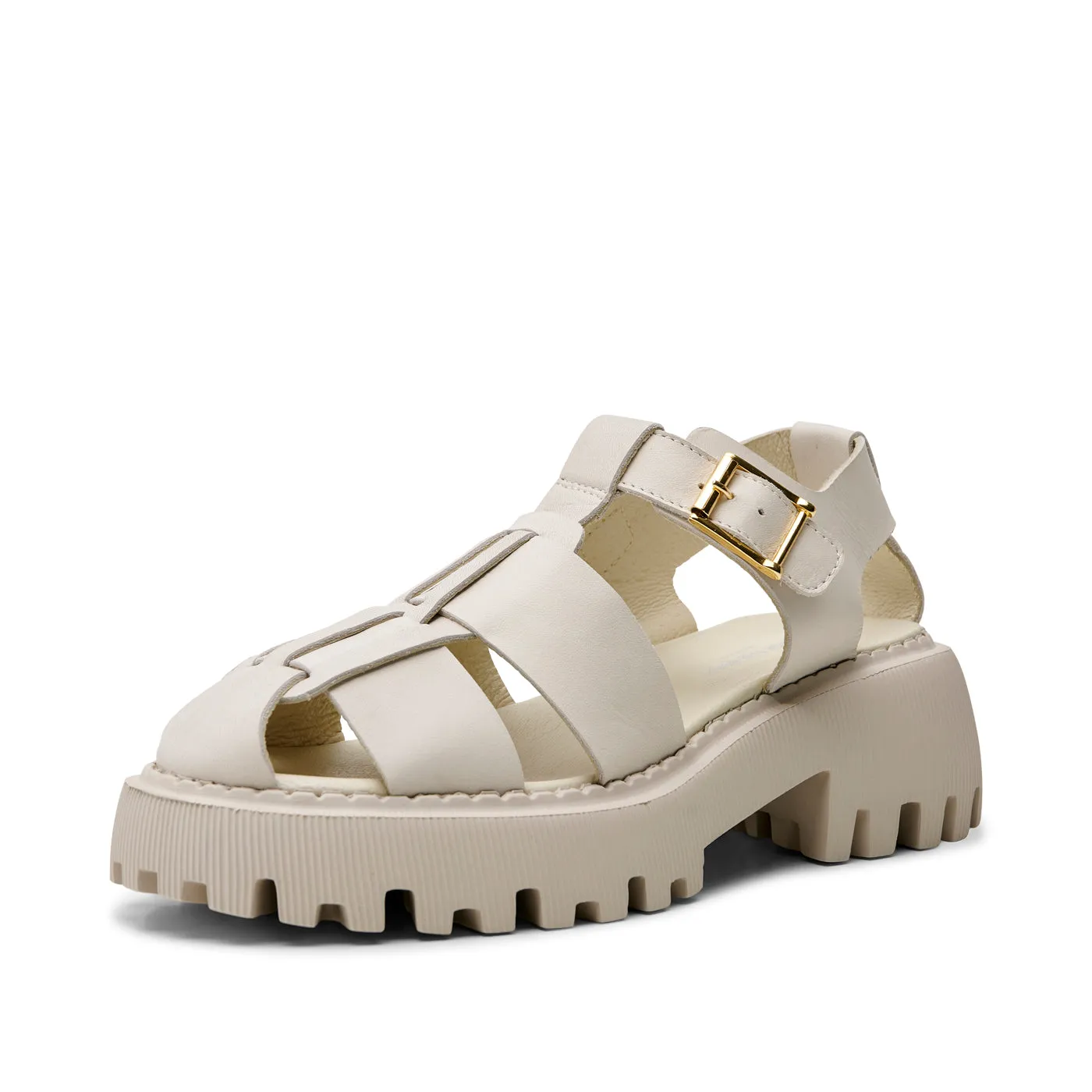 Posey sandal læder - OFF WHITE