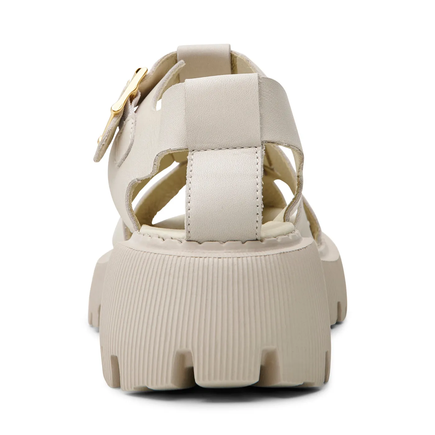 Posey sandal læder - OFF WHITE