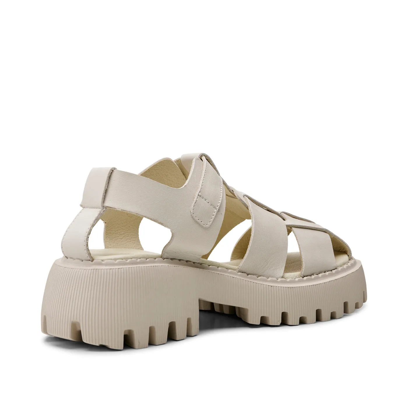 Posey sandal læder - OFF WHITE