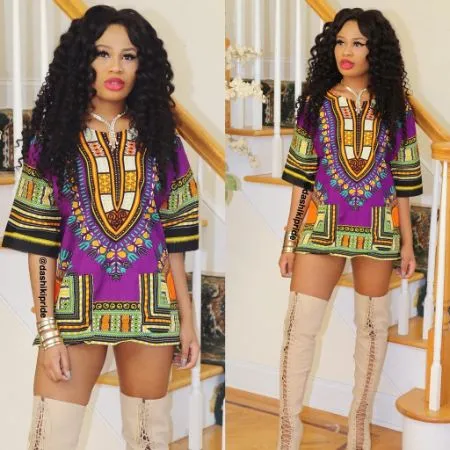 Purple Dashiki" (UNISEX)