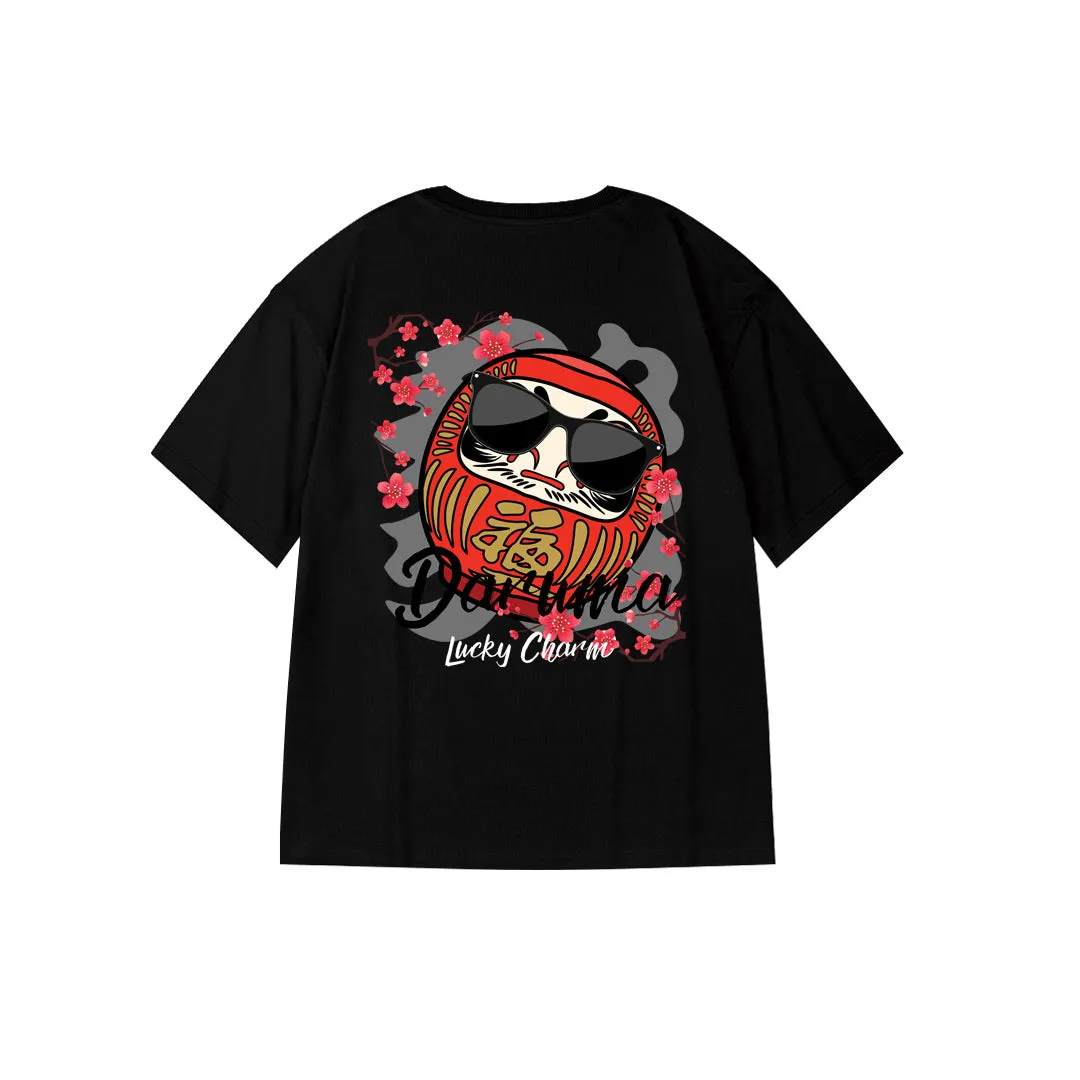 "Daruma Lucky Charm" Oversized Unisex Kids T-Shirt 26631