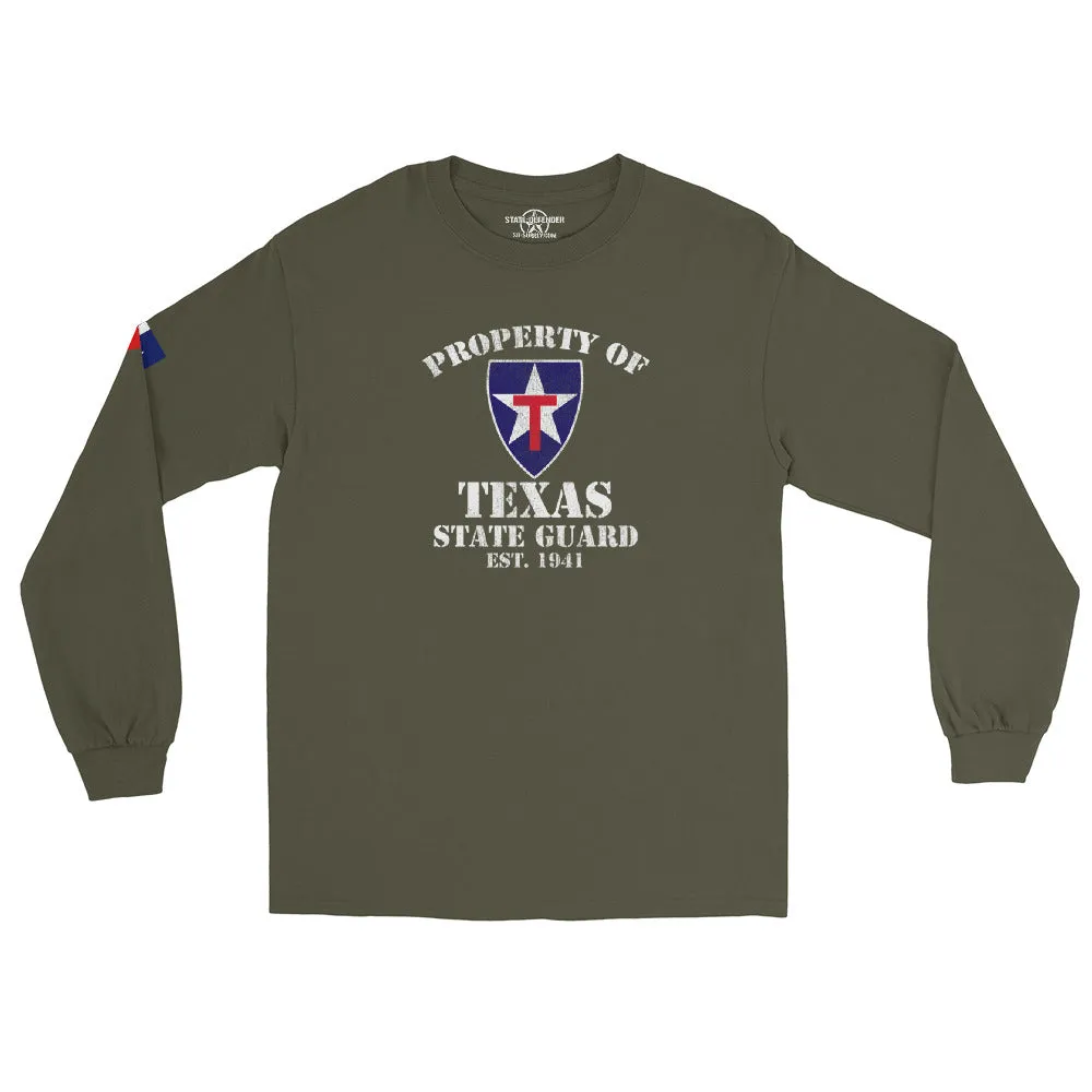 "Property of Texas State Guard" Long Sleeve Shirt