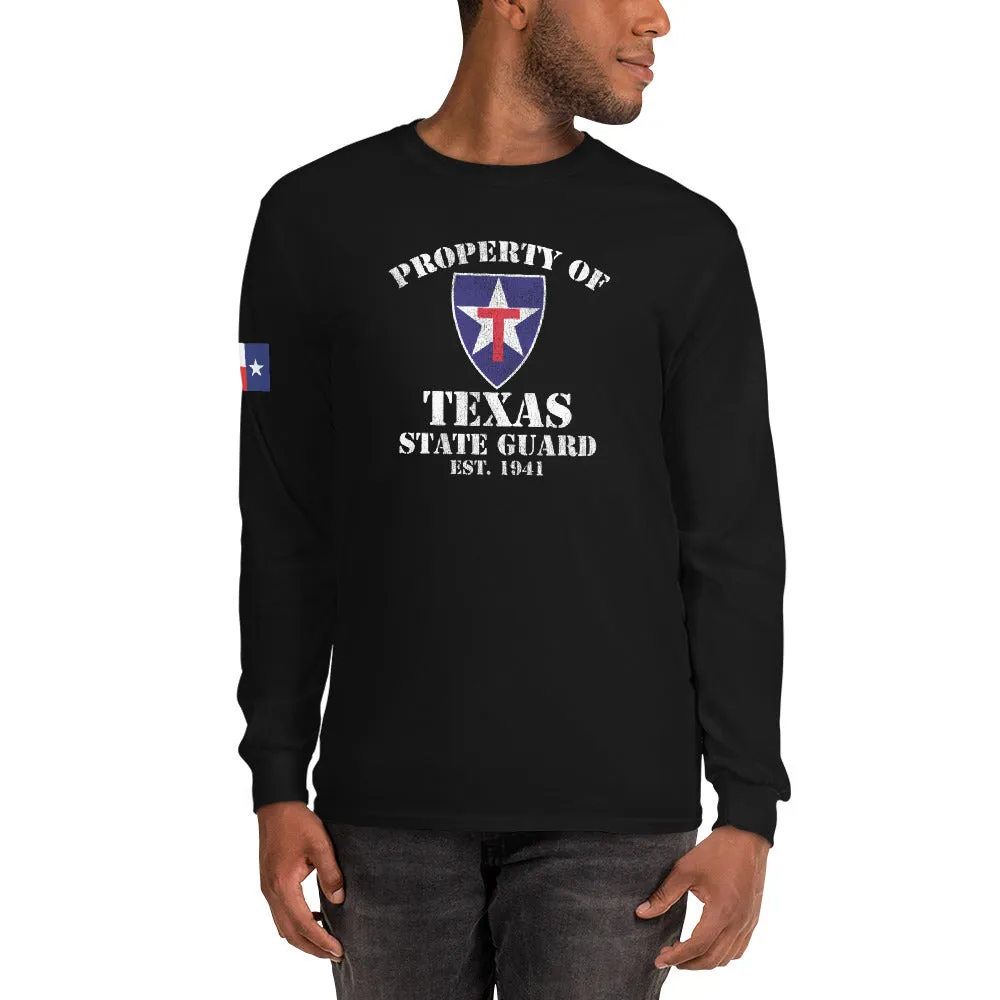 "Property of Texas State Guard" Long Sleeve Shirt