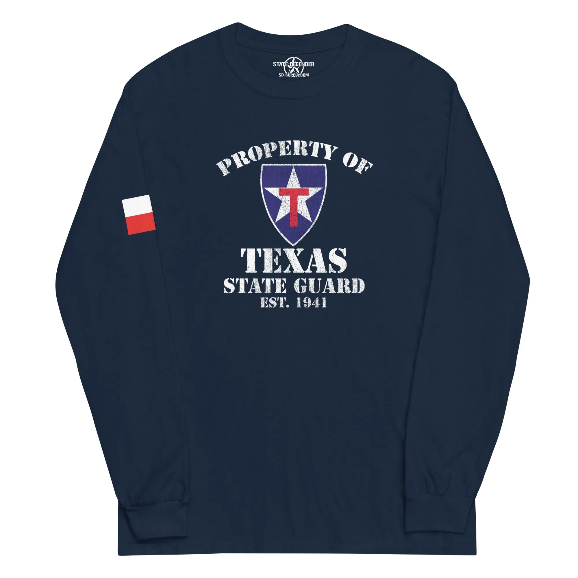 "Property of Texas State Guard" Long Sleeve Shirt