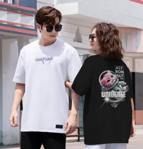 "UNIVERSE CAT" Drop-Shoulder Oversized Tee - 2027