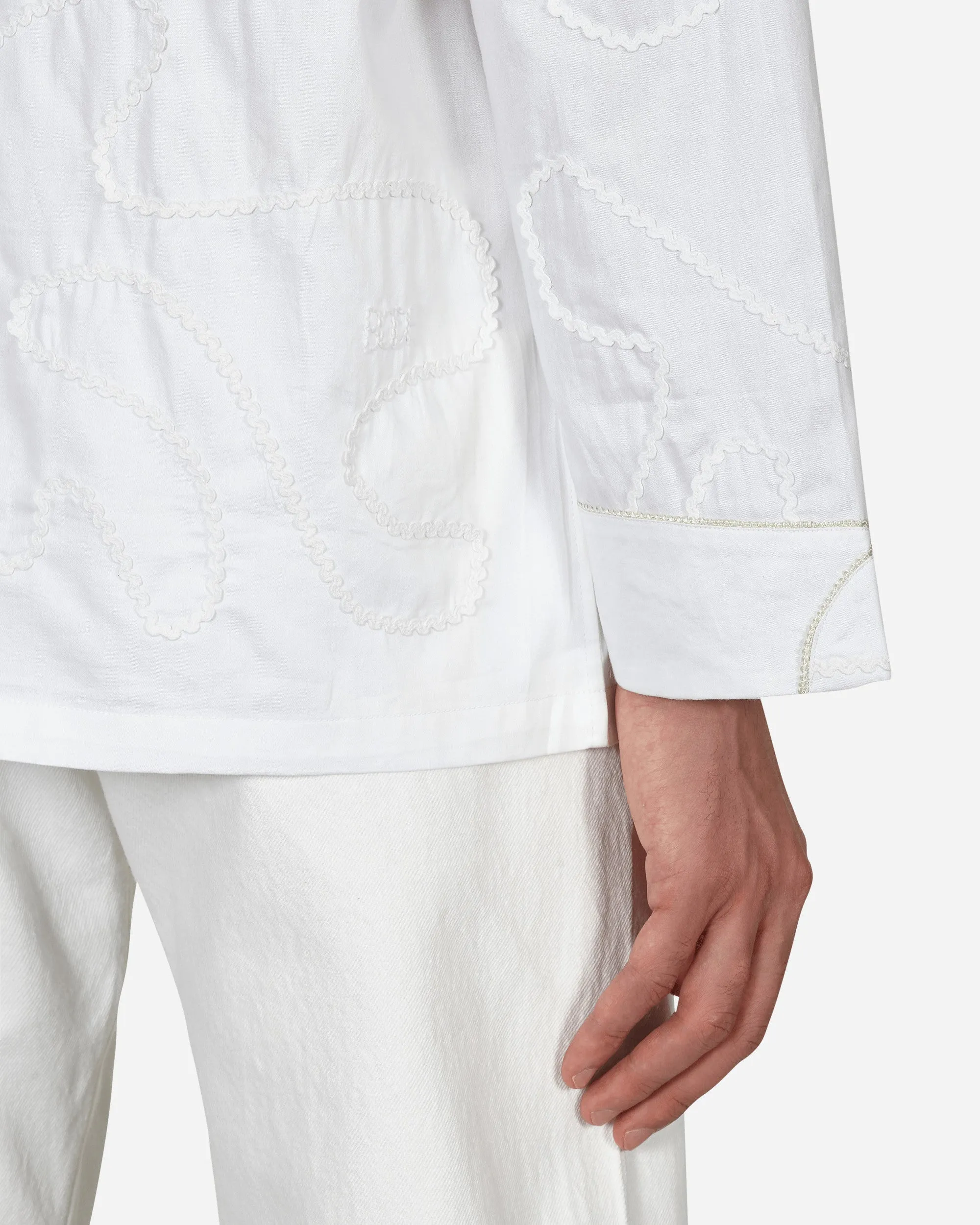 RickRack Pajama Shirt White