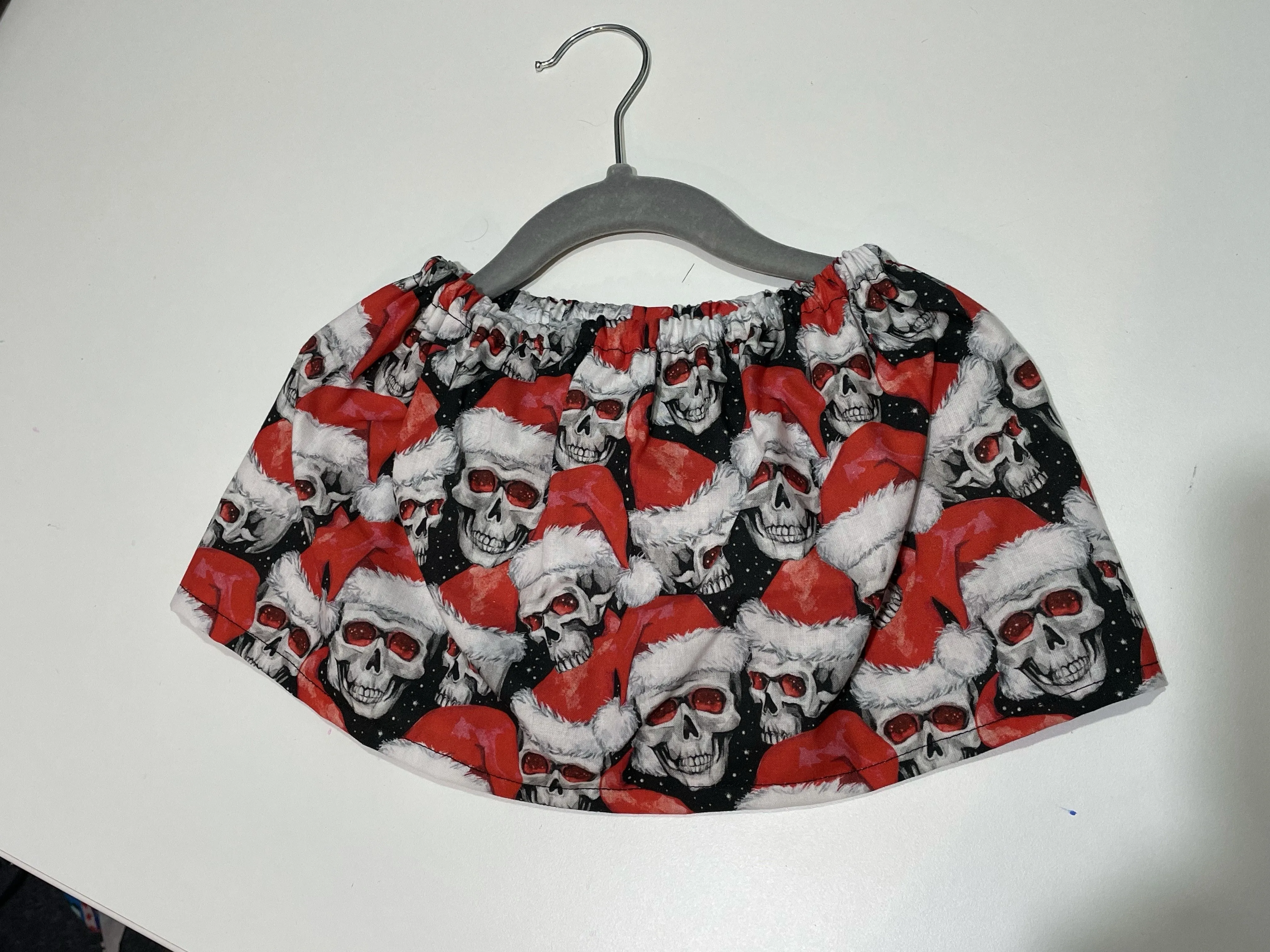 Santa skull skirt 6-12months