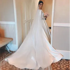 Satin Serenity Wedding Gown