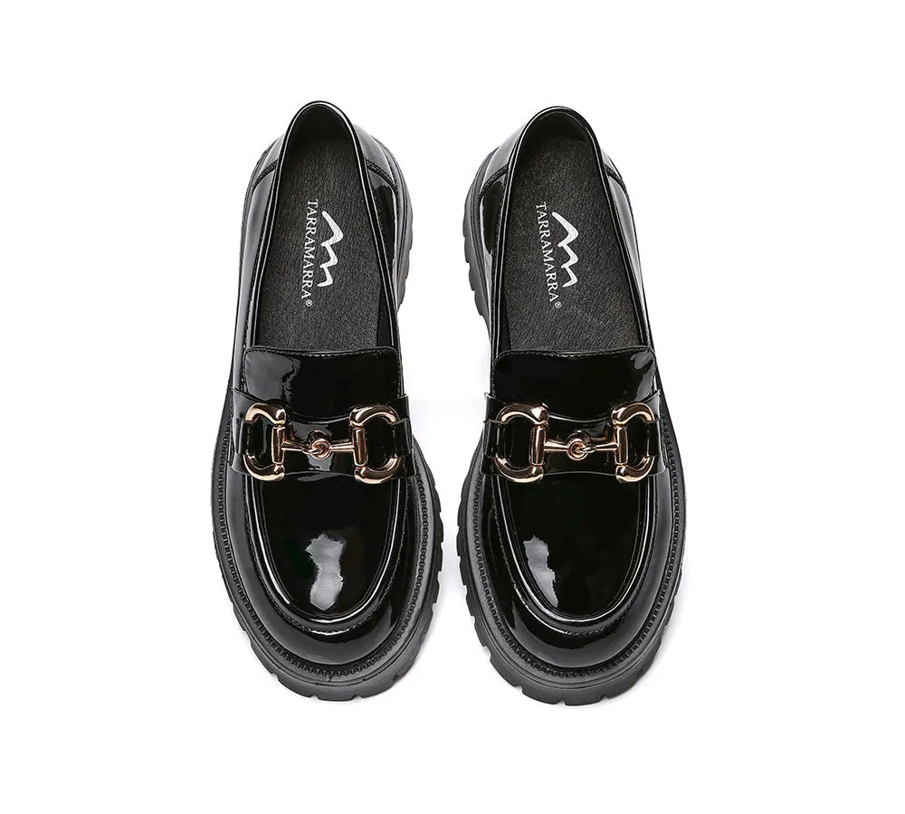 Shining Leather Loafer Platform Women Raya