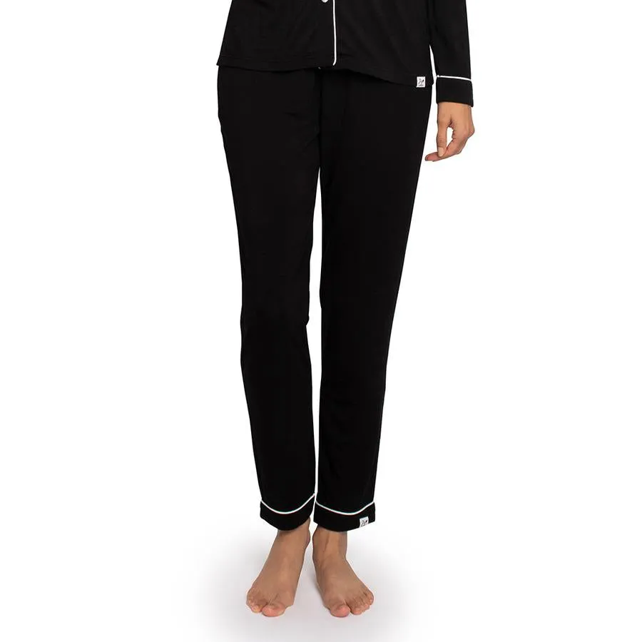 Soft Bamboo PJ Set- Black