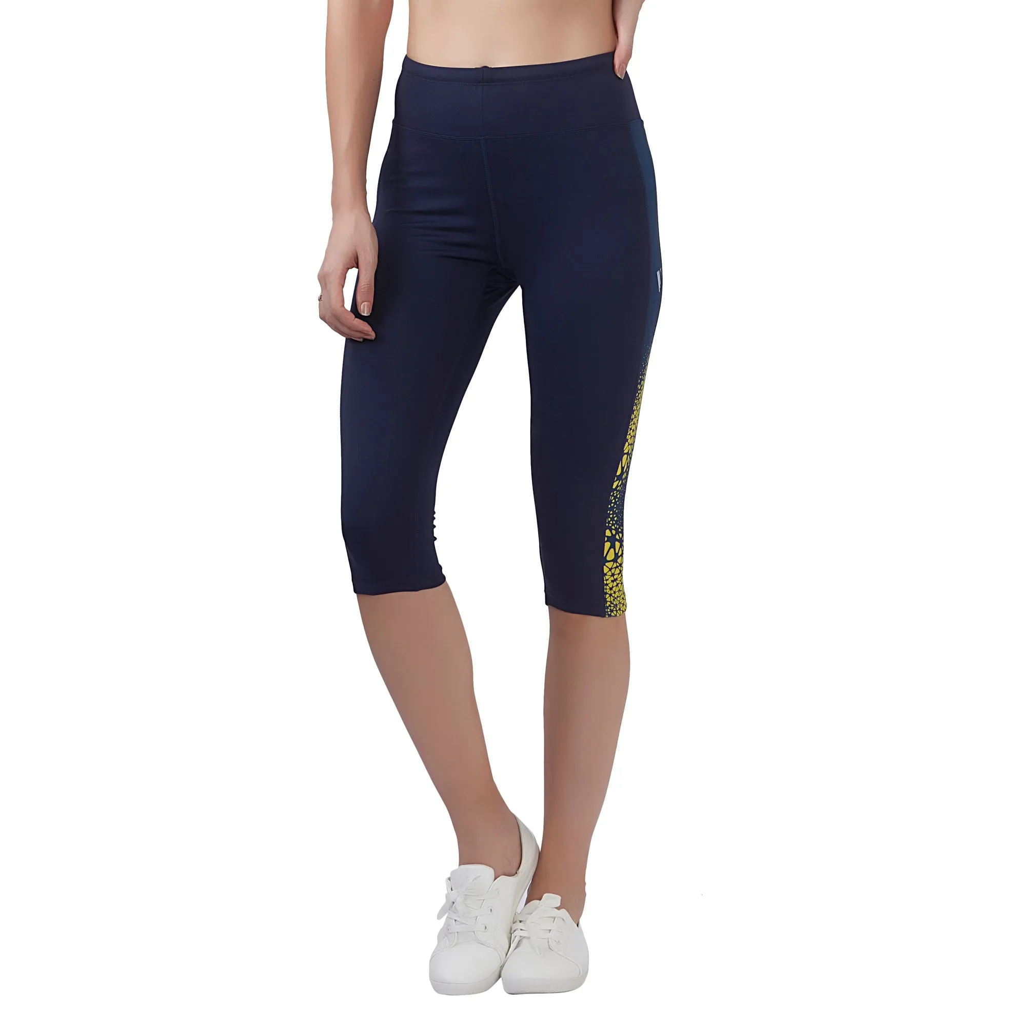 Splatter Women 3/4TH LEGGING (High Rise Waistband with hydro-dry Tech)