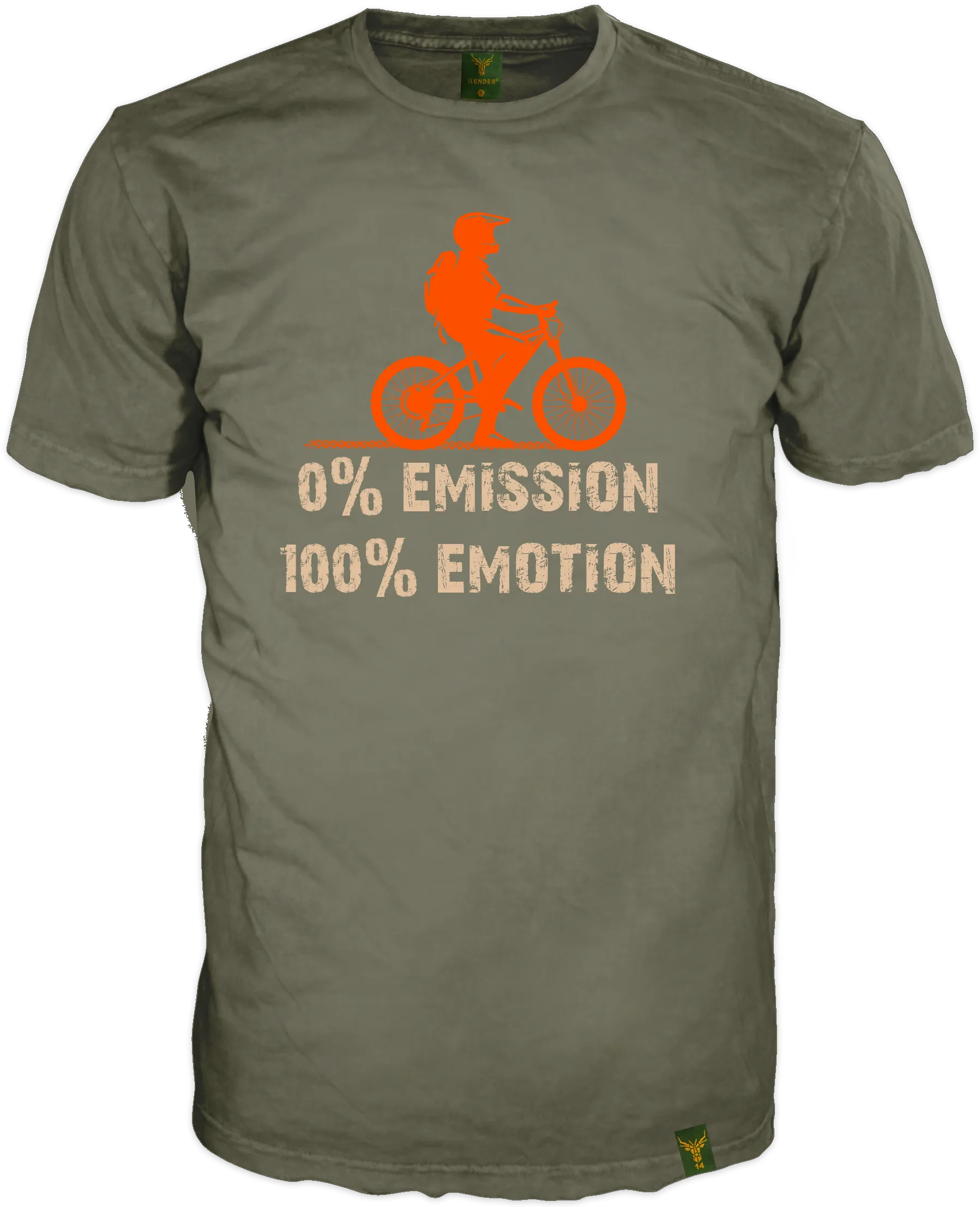 T-Shirt  14Ender® 0% Emission earth green