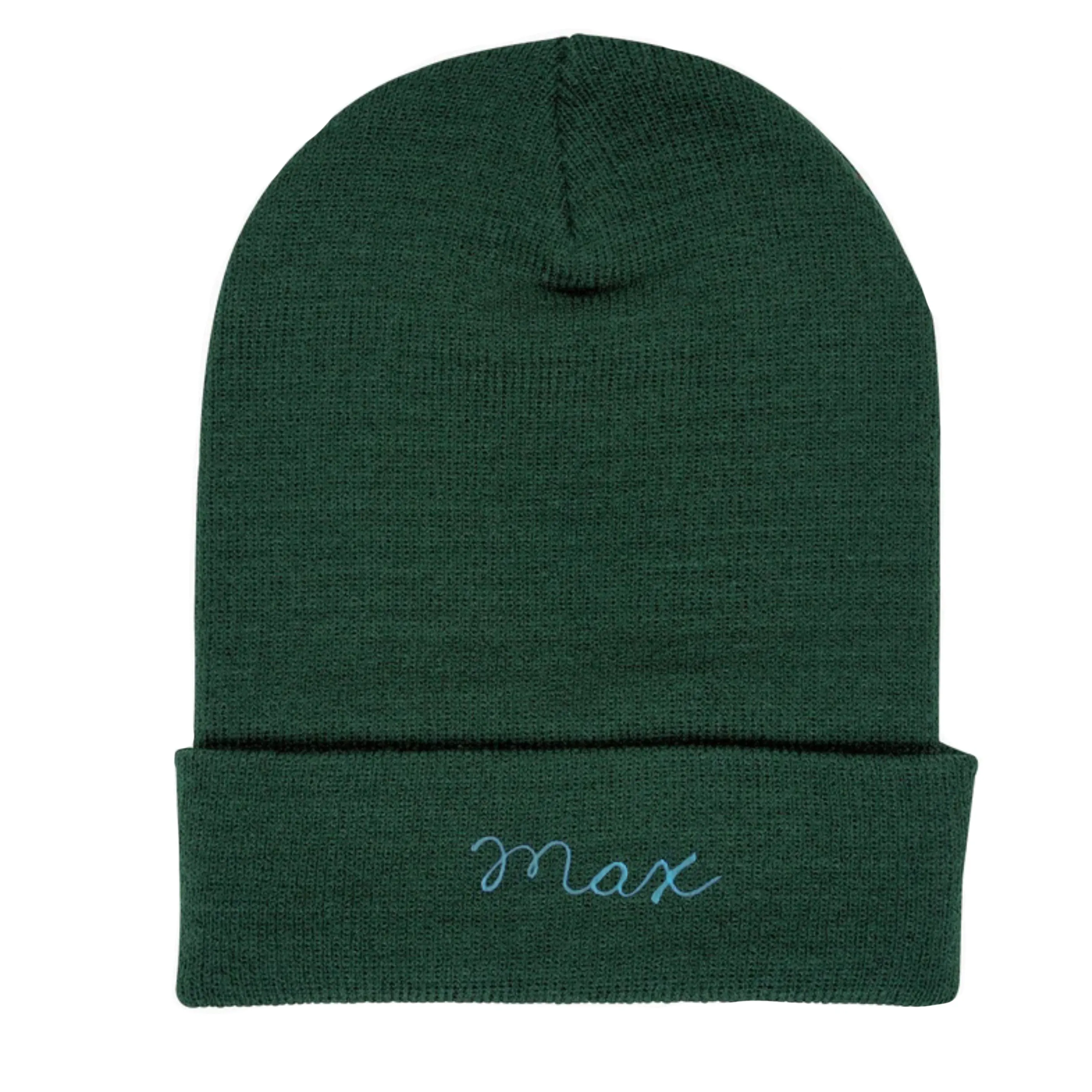 The Adult Chainstitch Beanie - Forest Green