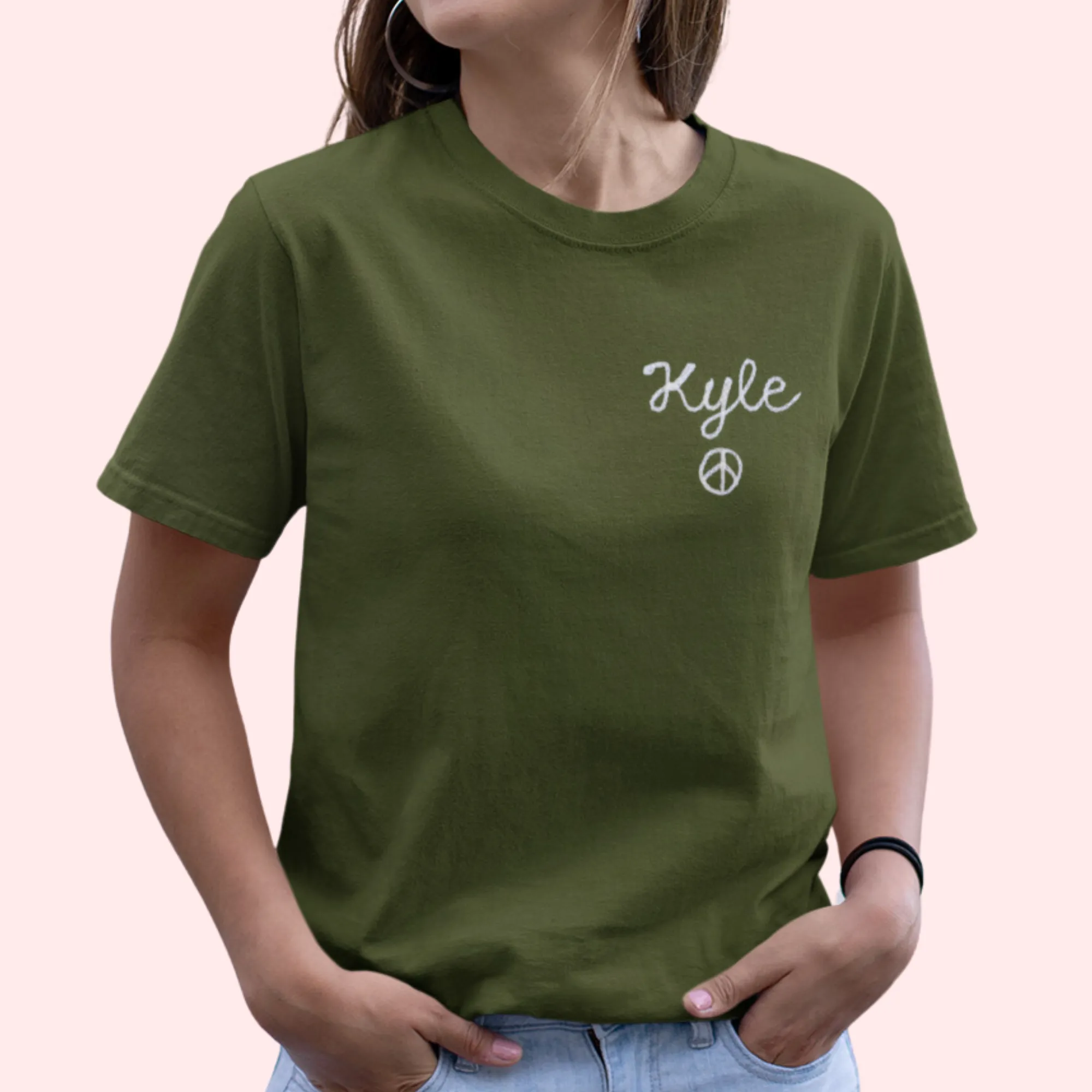 The Adult Chainstitch T-Shirt - Olive