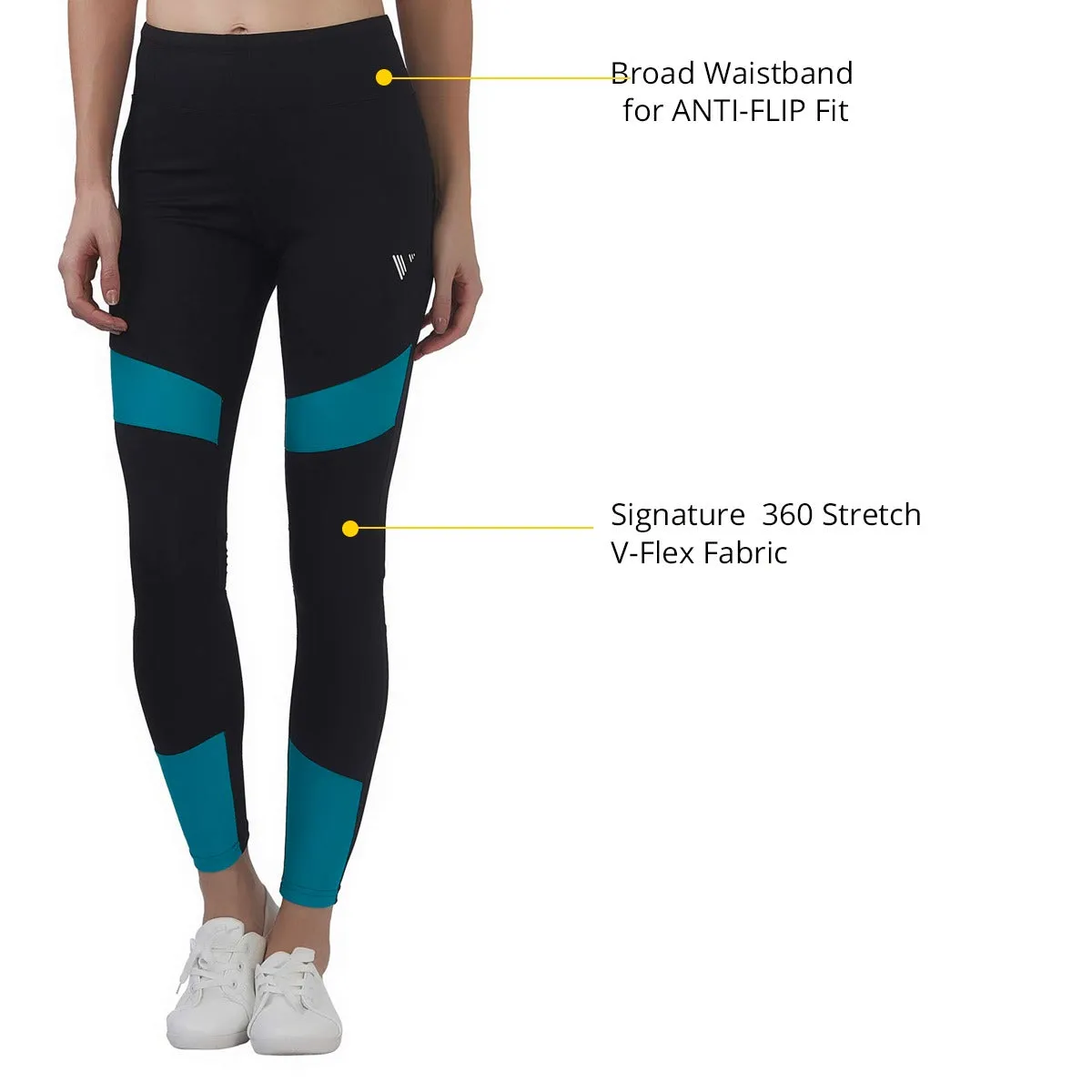 The Boost Women LEGGING (High Rise Waistband with hydro-dry Tech)