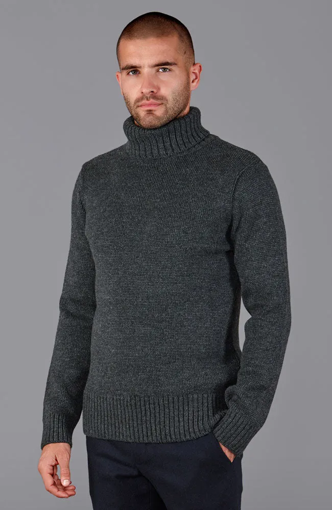 The Fitted Submariner - Roll Neck Merino Wool Jumper