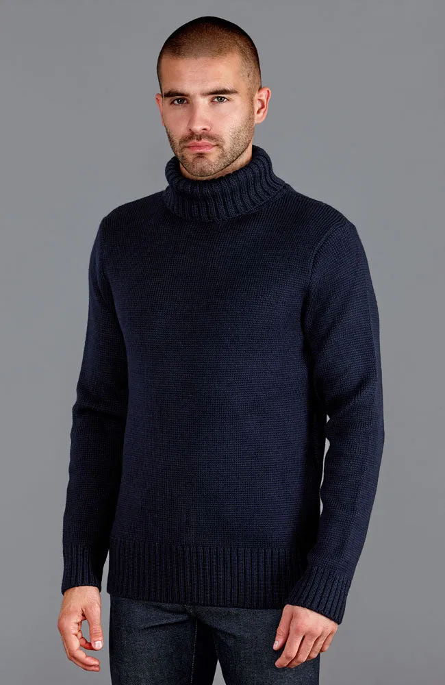 The Fitted Submariner - Roll Neck Merino Wool Jumper