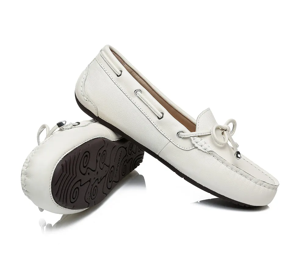 UGG Moccasins Women Summer Leather Loafers Flats Nonslip Frida