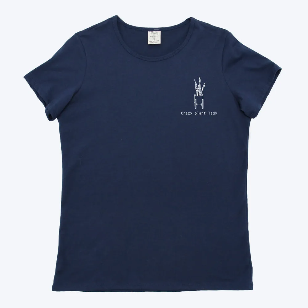 Women's Organic T-shirt - Crazy Plant Lady