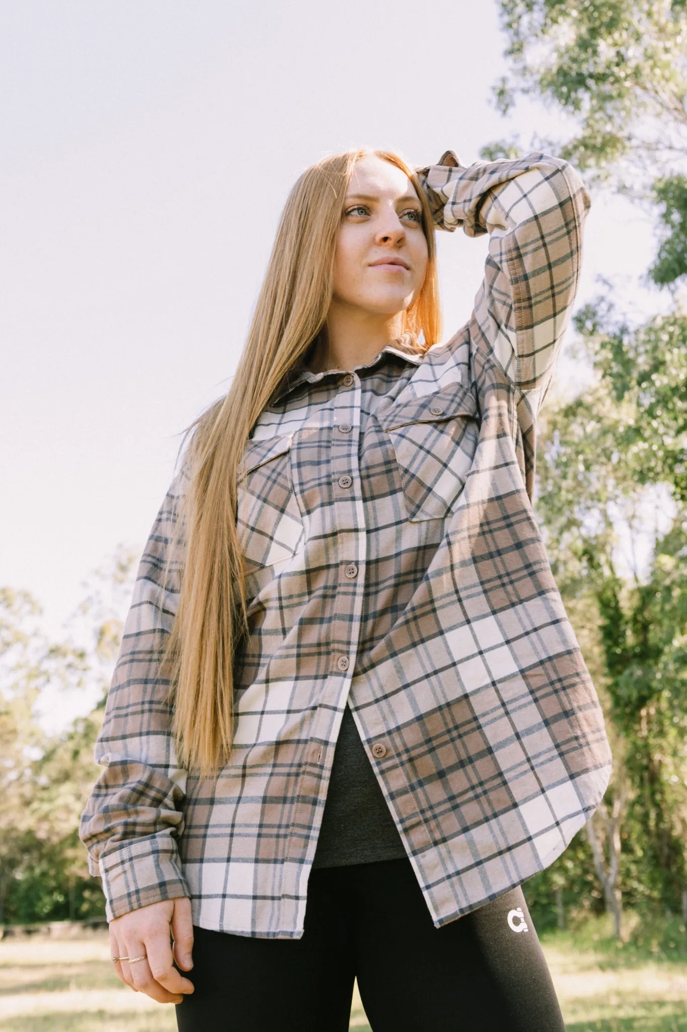 Women's Oversized Check Flanno  - SF4103TP