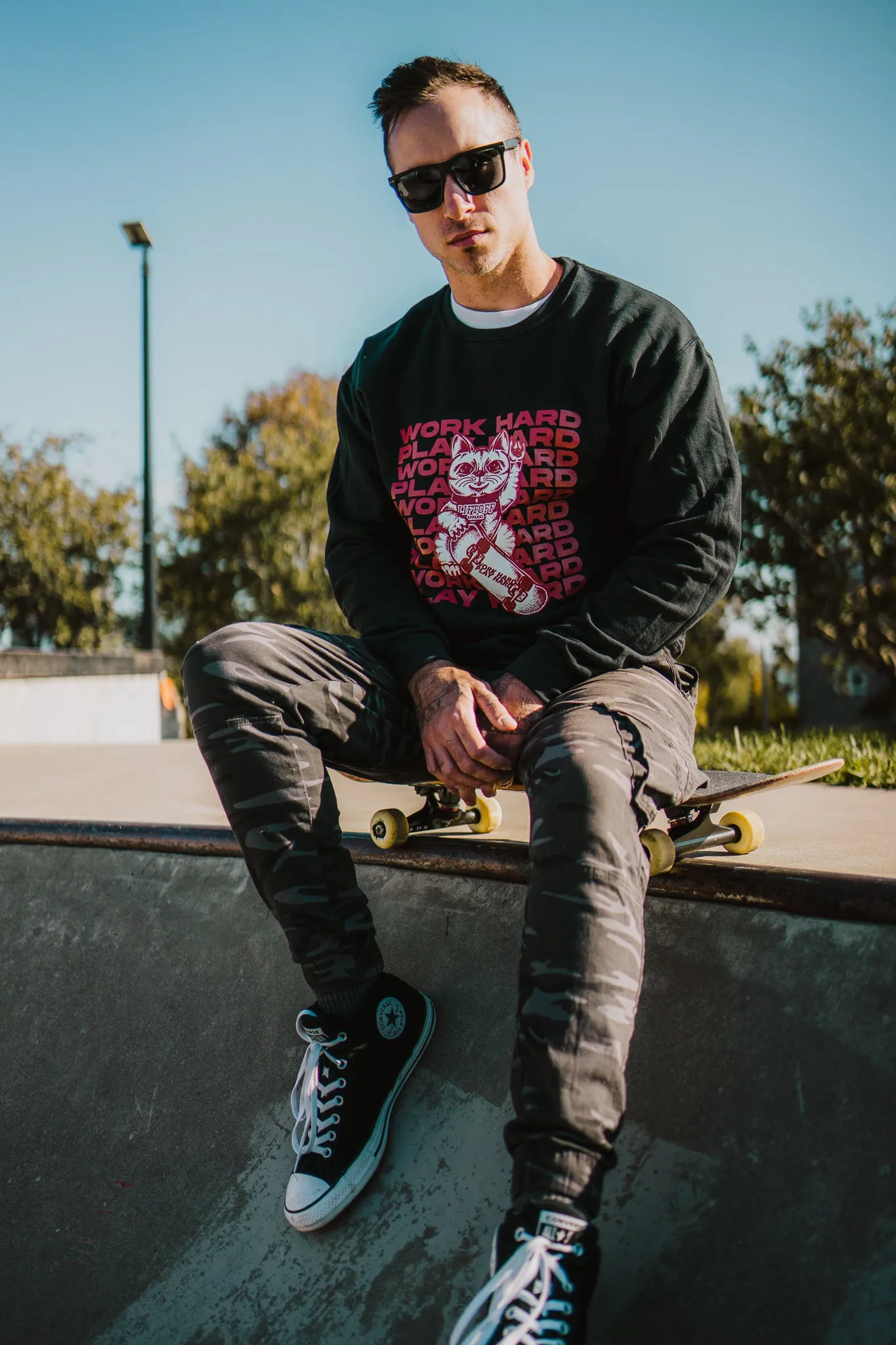 WORK HARD PLAY HARD Crewneck